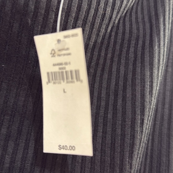 Banana Republic Black Ribbed Tank Top - Picture 3 of 4